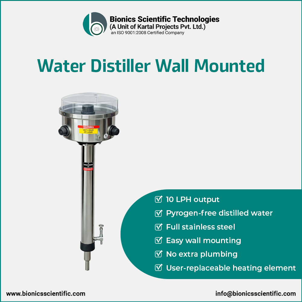 Water Distillation Unit Wall Mounted