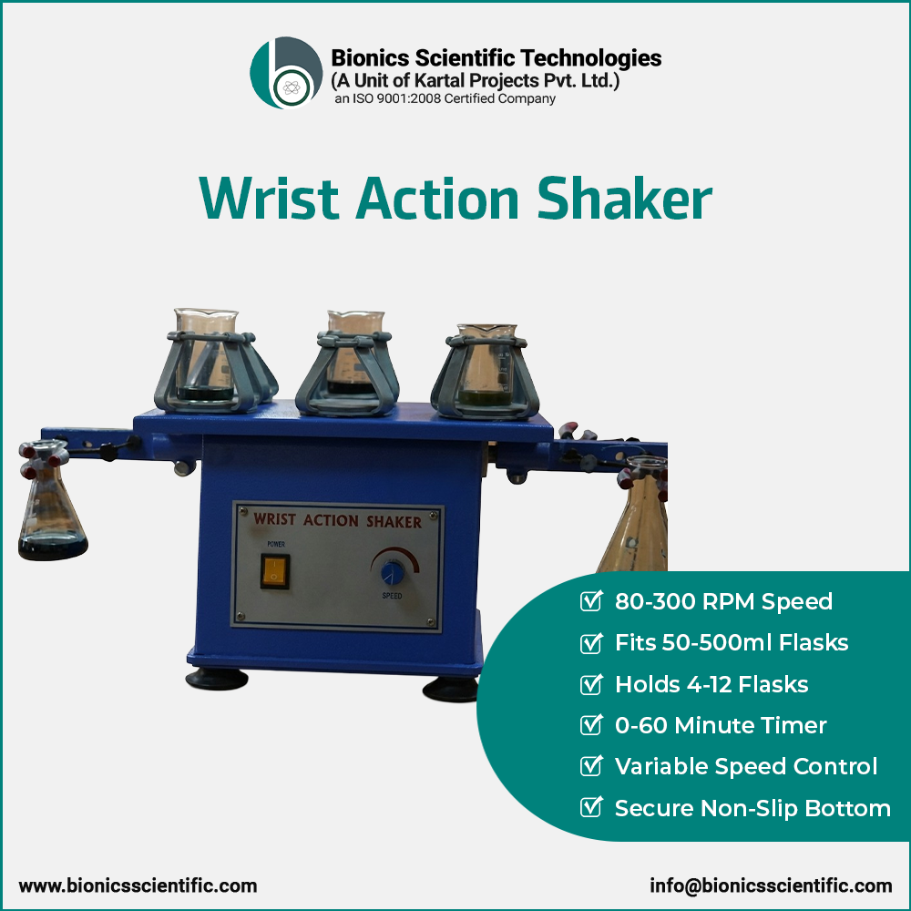 Wrist Action Shaker with Flask Holders on Top and Sides Wrist Action Shaker with Flask Holders on Top and Sides
