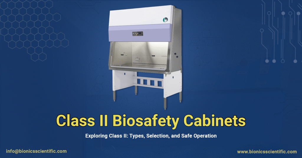 Class II Biosafety Cabinet for laboratory safety with airflow protection