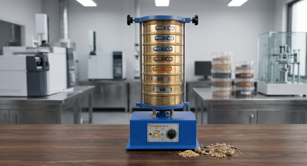 Mechanical sieve shaker machine for particle size analysis