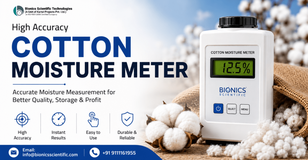 Cotton Moisture Meter Manufacturer & Supplier in India 2 Cotton Moisture Meter