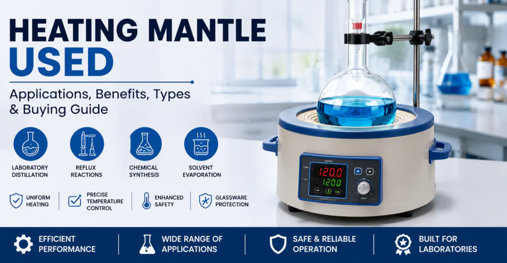 Heating Mantle Used for Laboratory Distillation, Chemical Synthesis and Reflux Applications
